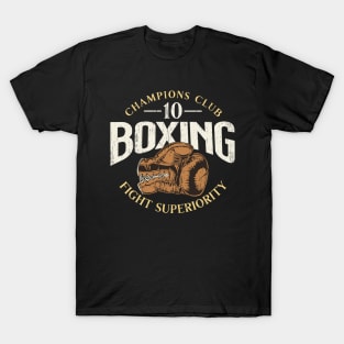 Boxing fight gloves distressed T-Shirt